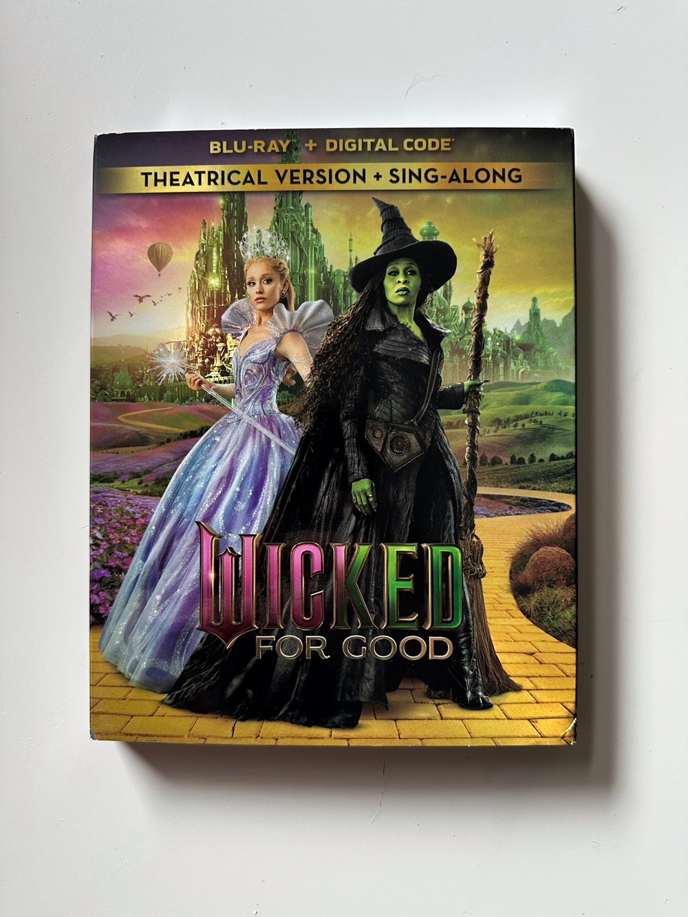 Wicked: For Good (Blu-ray + Digital, 2026) w/Slipcover NEW
